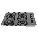 Estufa de empotrar Cristal negro 60X43 cm Hierro fundido gas propano