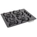 Estufa de empotrar Cristal negro 60X43 cm Hierro fundido gas propano