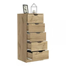 Comoda 5 Cajones Basilea Duna/Blanco Marquez 107,8x45x41,3cm