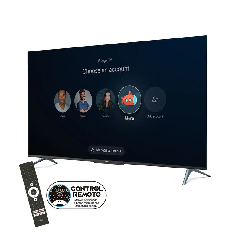 Televisor KALLEY 65″ UHD 4K QLED Smart TV Google