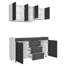 Cocina Lumina Roble Gris 150 cm
