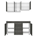 Cocina Lumina Roble Gris 150 cm