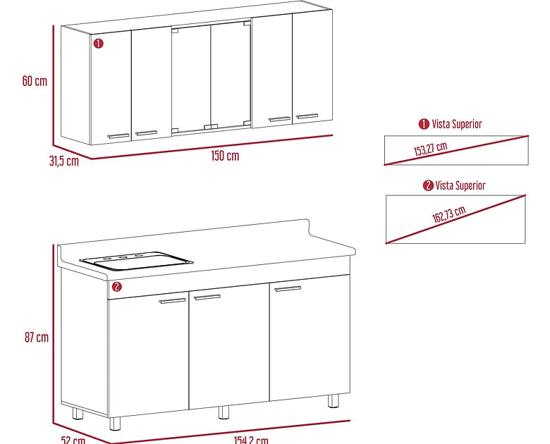 Cocina integral 150 Sicilia