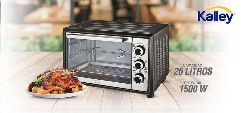 Horno Tostador KALLEY 26 K-MHE26N Negro