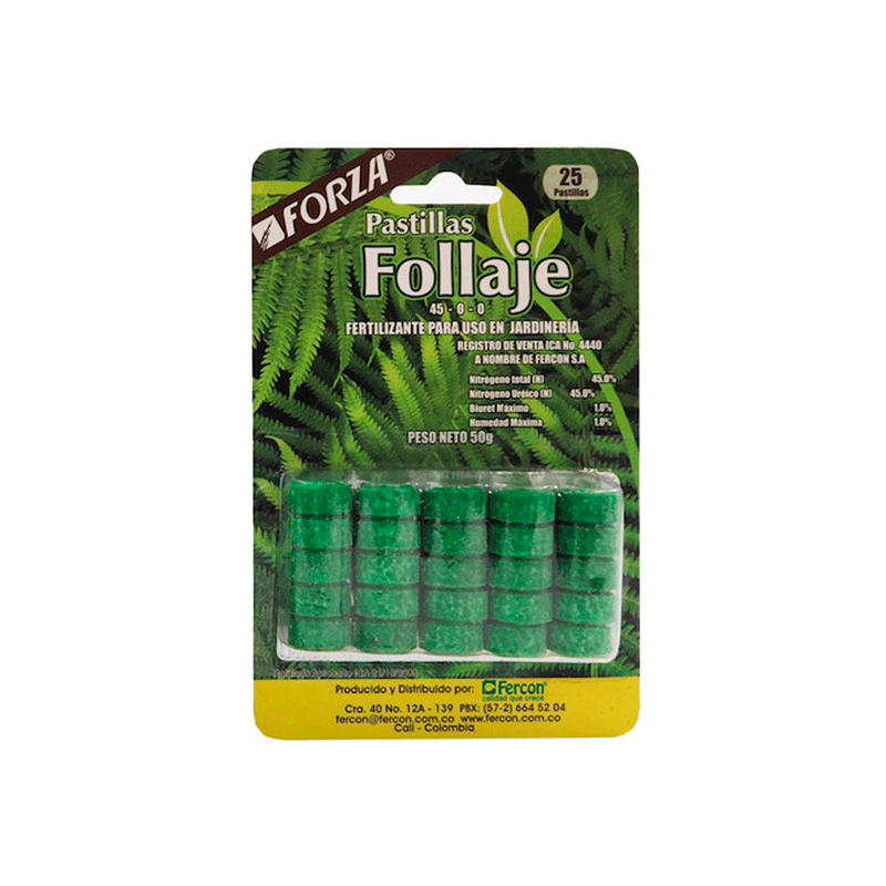 Forza Pastillas Follaje x 25 Unidades