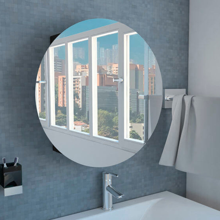 Gabinete de Baño Oval Wengue con espejo
