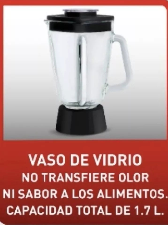 Licuadora Samurai Ultra Vaso Vidrio