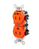 Tomacorriente con polo a tierra Naranja 15A 125V