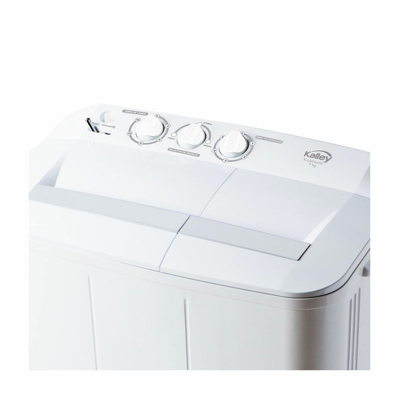 Lavadora KALLEY Semi Automática 7 Kilogramos K-LAVSA7B Blanco