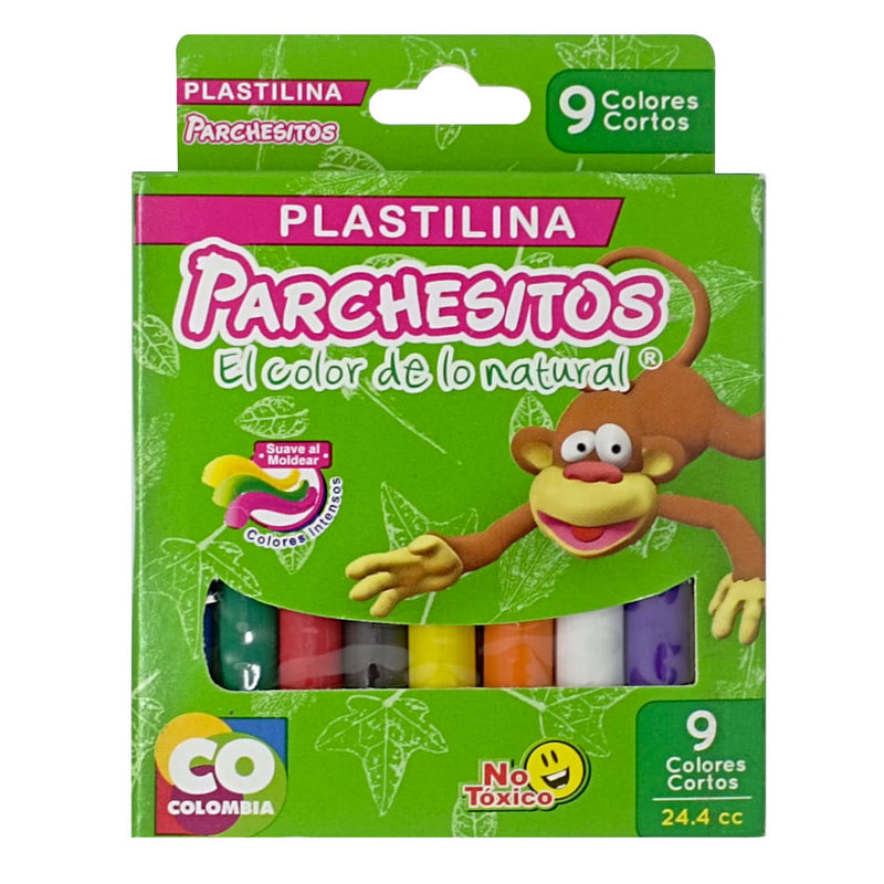 Plastilina corta x9 Parchesitos